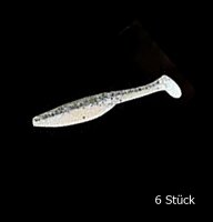 Nomura Soft Lures Grab Shad 4" Light Blue Silver Glitter