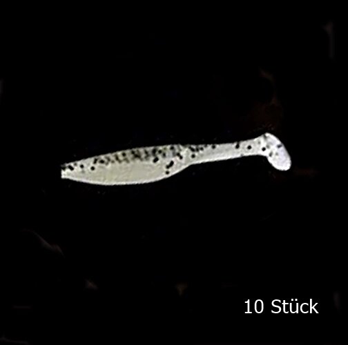 Nomura Soft Lures Grab Shad 3" Black Dots Back