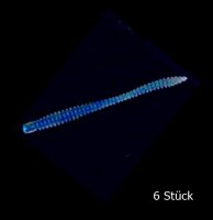 Nomura Soft Lures Glitter Rib Worm 4,7" Blue Shiner...