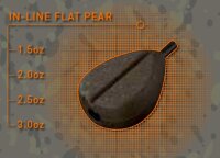 Fox Camotex Flat Pear Inline Lead 2,5Oz 70g