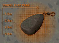 Fox Camotex Flat Pear Swivel Lead 1,5Oz 42g