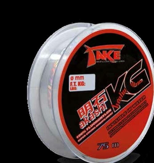 Take Akashi KG Bomb Fluoronylon Fluorocarbon 75m 0,08mm 1,5kg