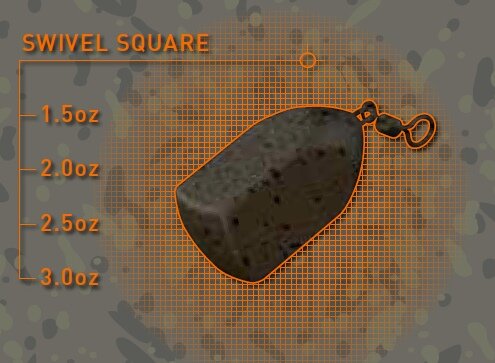 Fox Camotex Square Swivel Lead 1,5Oz 42g