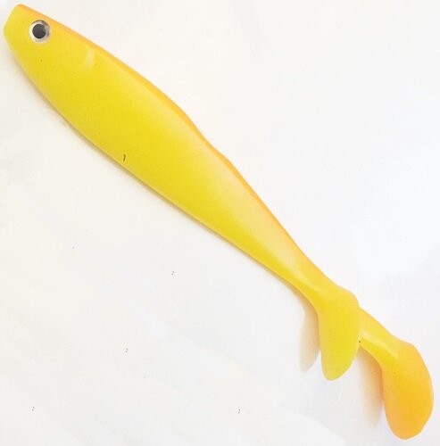 Delalande Fury Shad 15cm Yellow Orange Back