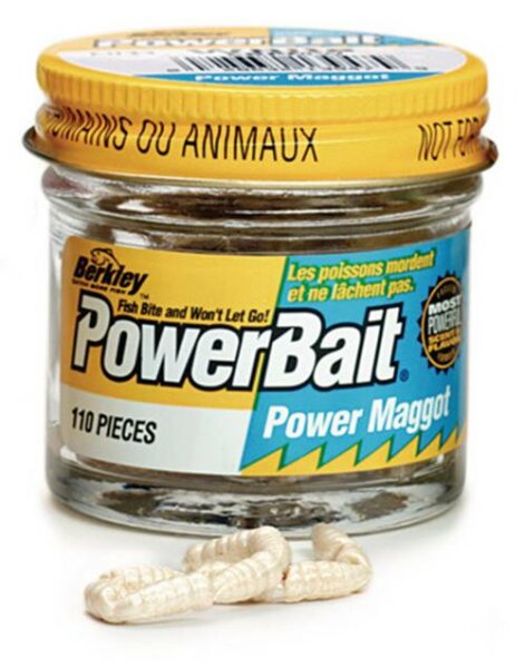 Berkley Powerbait Bio Naturköder Maden weiß 110 Stück