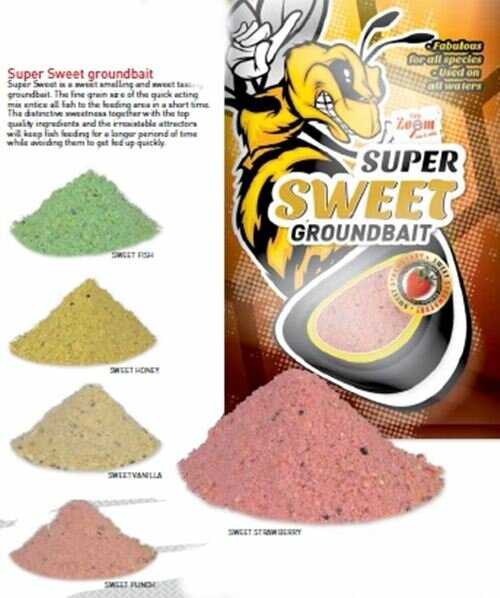 CarpZoom Super Sweet Groundbait Sweet Strawberry 1kg