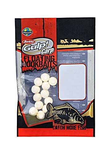 Berkley Gulp Carp Floating Hookbaits Mini Boilies 10mm weiß