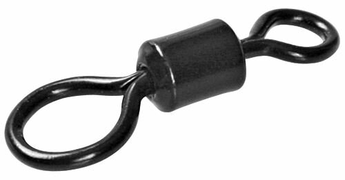 Pelzer Chod Rig Swivels Size #8 matt black 10pcs.