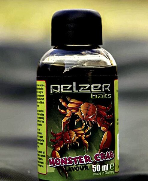 Pelzer Boilie Flavour Monster Crab, 50 ml Flasche