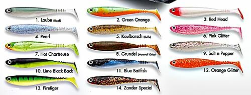 Jackson Zanderbait Lime Black Back 14cm
