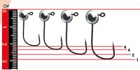 Nomura Micro Jig Heads 3 Stück 4g Gr. 1