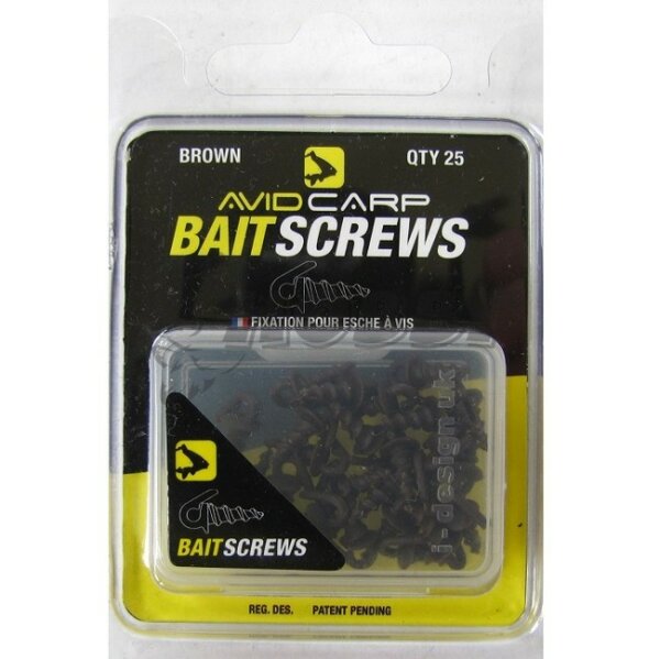 Avid Carp Bait Scews Brown 25St.