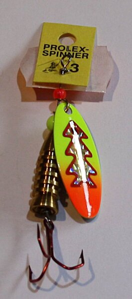 Profi Blinker Weitwurf-Spinner ,Größe:3,Flou+Folie