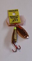 Profi Blinker Weitwurf-Spinner,Größe:1,gold...