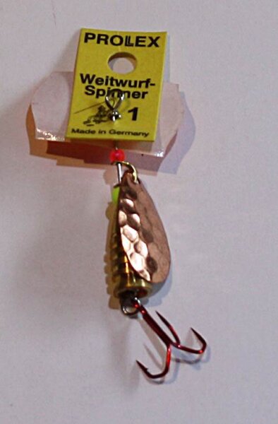 Profi Blinker Weitwurf-Spinner,Größe:2,cu gehämmert