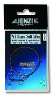 Jenzi Stahlvorfach 7x7 mit Drilling 50 cm 15 kg Gr.1/0