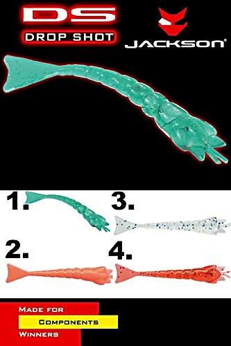 Jackson DS Tsucki 3,5cm blood red Drop Shot-Köder 6 Stück