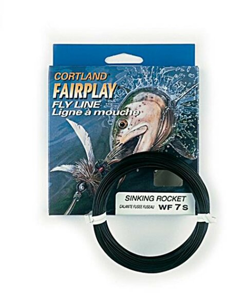 Cortland Fairplay Fly Line Sinking Rocket WF 6 s 30 YDS 27m Fliegenschnur