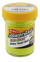 Berkley Power Bait chartreuse glitter Forellen-Teig