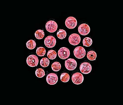 Jenzi Perlen pink 7mm 20 Stück