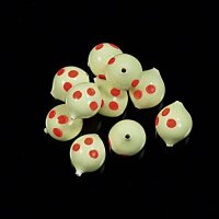 Jenzi Orginal Cork`y 10mm Farbe: fluo/rot gepunktet 5...