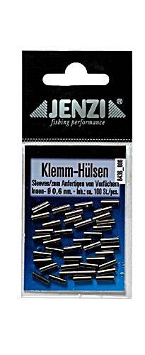 Jenzi Quetsch-Hülsen zur Stahlvorfachanfertigung 0,6mm ca.100 Stück 