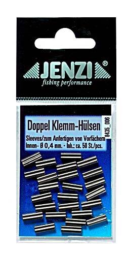 Jenzi Doppel Klemm- Hülsen 1,0mm ca. 35 St.