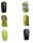 Delalande 2 Jupes für Spinner chartreuse/weiss 2 Stück Flex-Spinnerrock