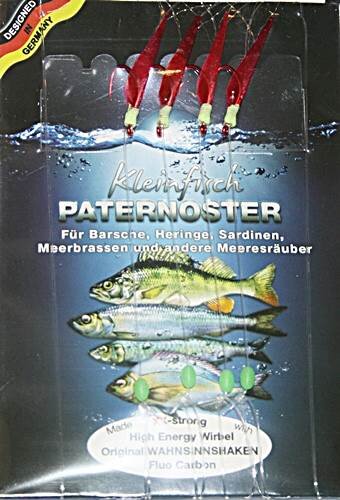 Profi Blinker Kleinfischpaternoster rot Gr.2