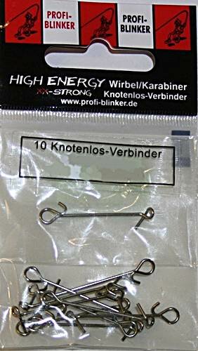 Profi Blinker Knotenlos-Verbinder 10er Gr.: 2 Schnur bis 0,40mm 26,6kg High Energie XX-Strong