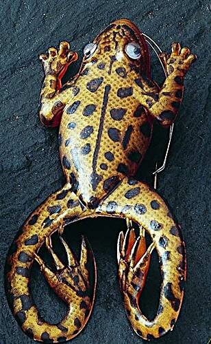 Jenzi Jacks Rubber Frogy mit Krautschutzhaken 10g 80mm gold