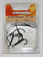 Cannelle Kurzvorfach mit Drilling Gr.5 Stinger 3 Stück