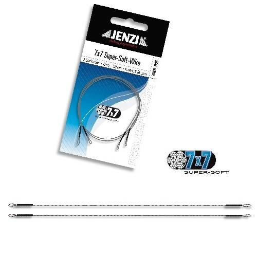 Jenzi Stahlvorfach 7x7 50cm 6kg mit 2 Schlaufen