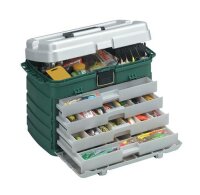 Plano Four Drawer Green Metallic & Silver 758