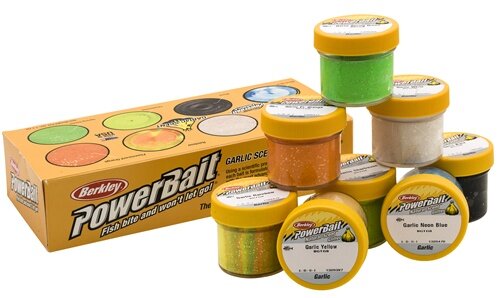Berkley Power Bait Power Trout Pack 8 Gläser Garlic
