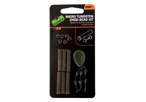 FOX Edges Micro Tungsten Chod Bead Kit Trans Khaki