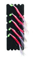 Mustad Einhänger Daylight Fluo Red 5 Stück 3/0