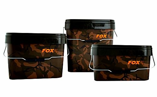 Fox Camo Square Bait Bucket 17L