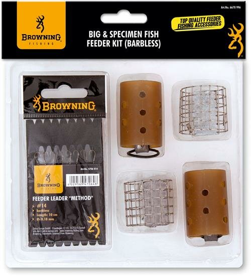 Browning Big - Specimen Fish Feeder Kit barbless