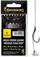 Browning Braid Feeder Leader Method Push Stop Gr.4 0,14mm...