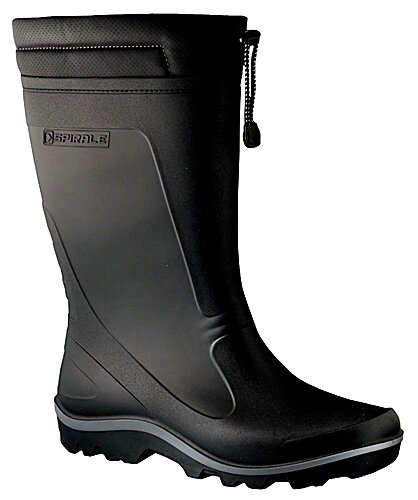 Spirale Stratos gefütterter Gummistiefel SCHWARZ Gr.43