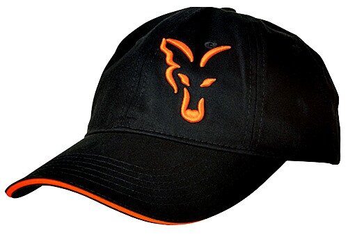 Fox Baseball Cap Black Orange