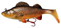 DAM Effzett Natural Perch Peddle Tail 14cm 47g Brown Trout