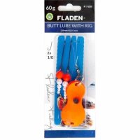 Fladen Butt lure w rig 80g 55cm line 0.50mm 1/0 orange