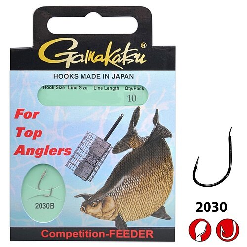Gamakatsu Coars Booklet Feeder STR 2030B 0,24mm Gr.8
