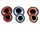 Spro Big Eye Screw 4 Stück 12mm Orange