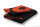 Fox Beach Towel black/orange 80x160cm
