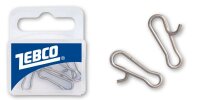 Zebco Bait Clip silber 6Stück 15mm