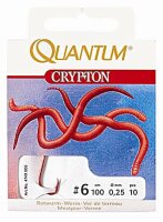 Quantum Crypton Rotwurm Gr.10 gebundene Haken
