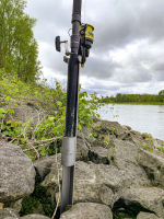 Black Cat Edelstahl-Rutenhalter 0,85m